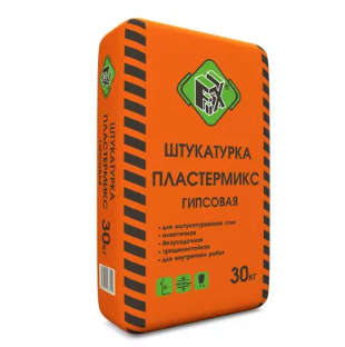 Штукатурка гипсовая ручного и машинного нанесения серая LUXOR ПЛАСТЕРМИКС Fix 30 кг