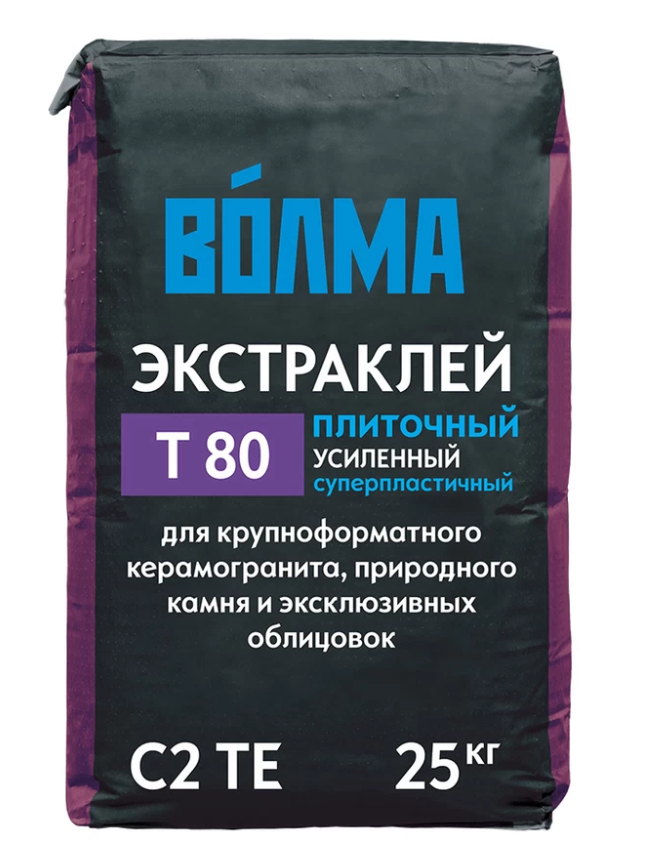 Клей для плитки С2 ТЕ ВОЛМА Экстраклей ВСК 25 кг