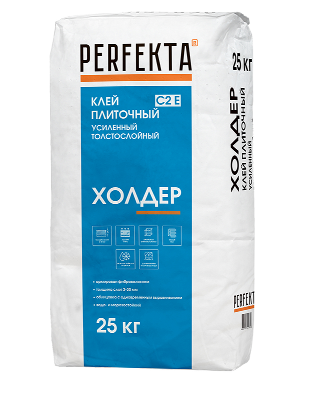 Клей для плитки C2 E PERFEKTA Холдер 25 кг
