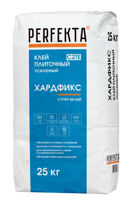 Клей для плитки С2 ТЕ PERFEKTA Хардфикс Супер белый 25 кг