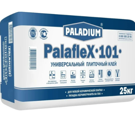Клей для плитки  PALADIUM PalafleX-101 универсальный 25 кг