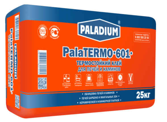 Клей для плитки  PALADIUM PalaTERMO-601 термостойкий 25 кг