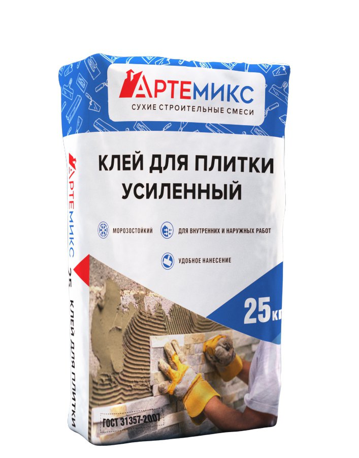 Клей для плитки АРТЕМИКС Усиленный 25 кг