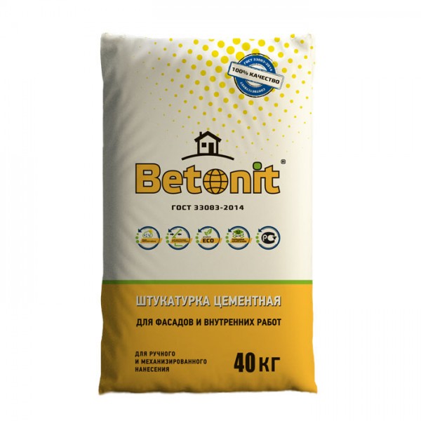 Штукатурка цементная ручного и машинного нанесения  BETONIT  40 кг